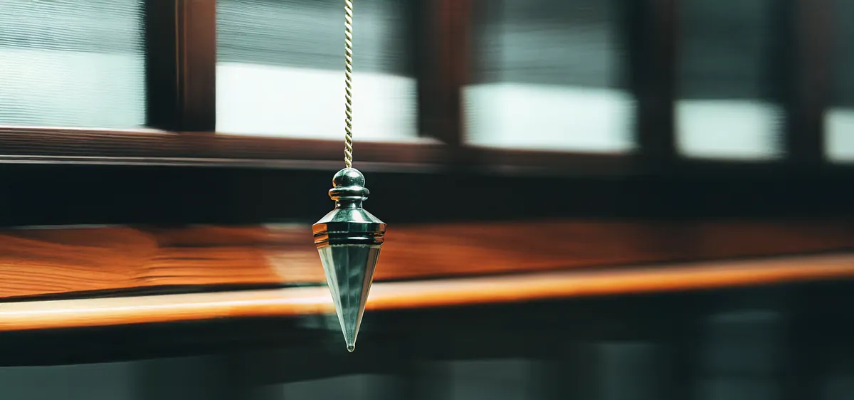 Pendule vert suspendu devant une fenêtre